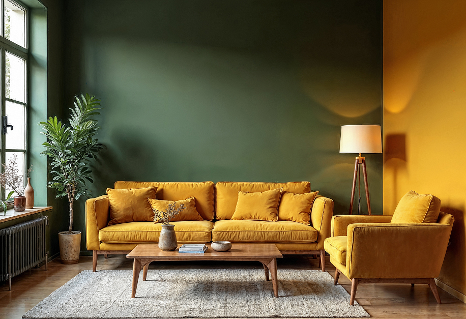 Jaki dywan do musztardowej kanapy? Najlepsze kolory i wzory do stylowego wnętrza